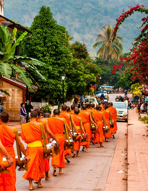Munker i Luang Prabang