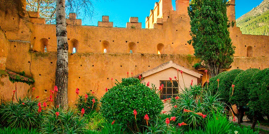 Kasbah-hagen i medinaen i Chefchaouen
