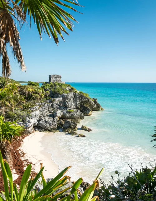 Maya-ruinene i Tulum i Mexico