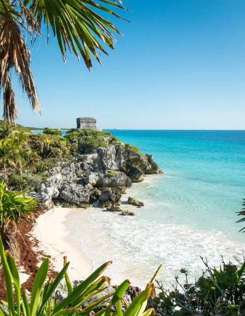 Maya-ruinene i Tulum i Mexico