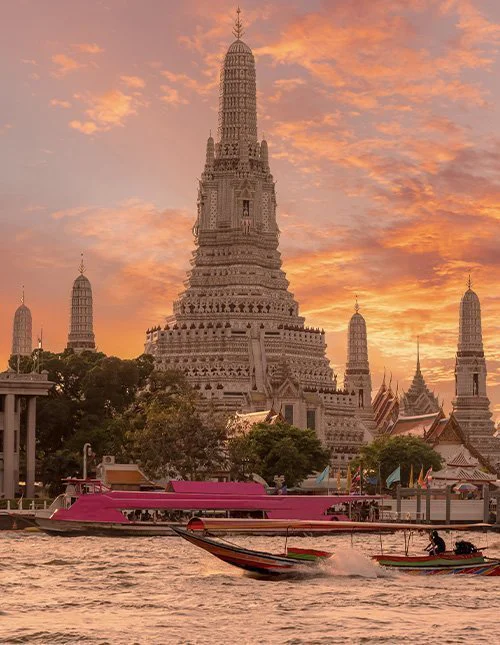 Det vakreste utsiktspunktet: Wat Arun i Bangkok, Thailand