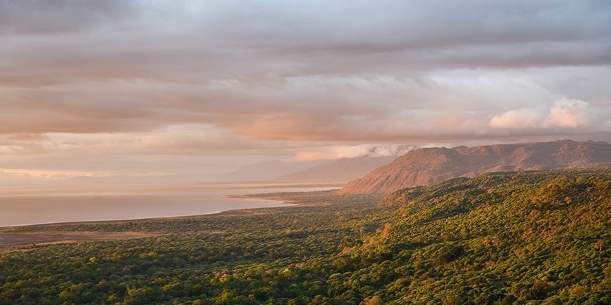 Utsikten over Manyara-sjøen 