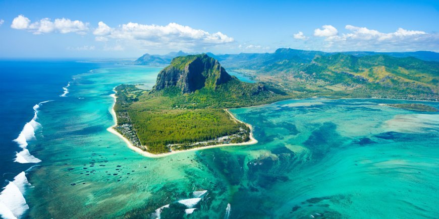 Flyfoto av Mauritius