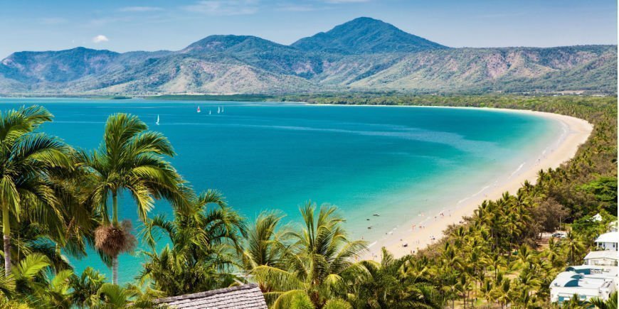 Solrik dag i Port Douglas