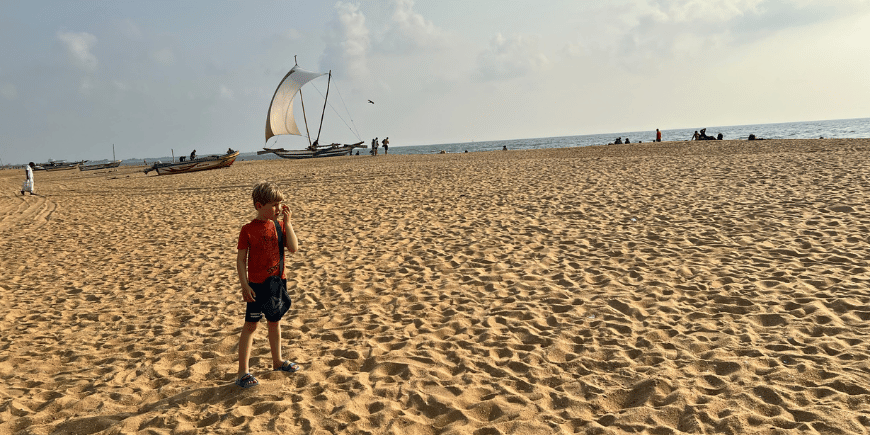 negombo stranden i sri lanka