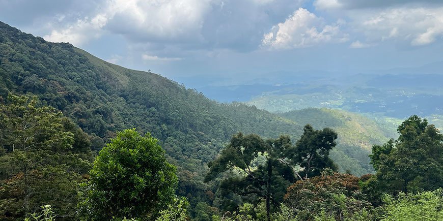 Vakker utsikt på Sri Lanka