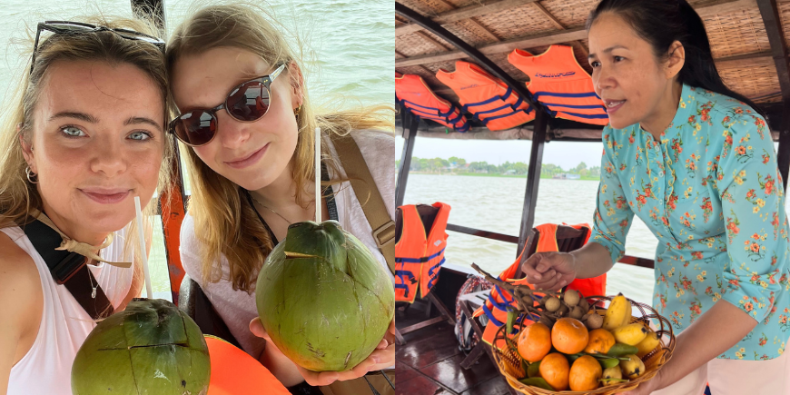 Collage fra en reise i Mekong-deltaet
