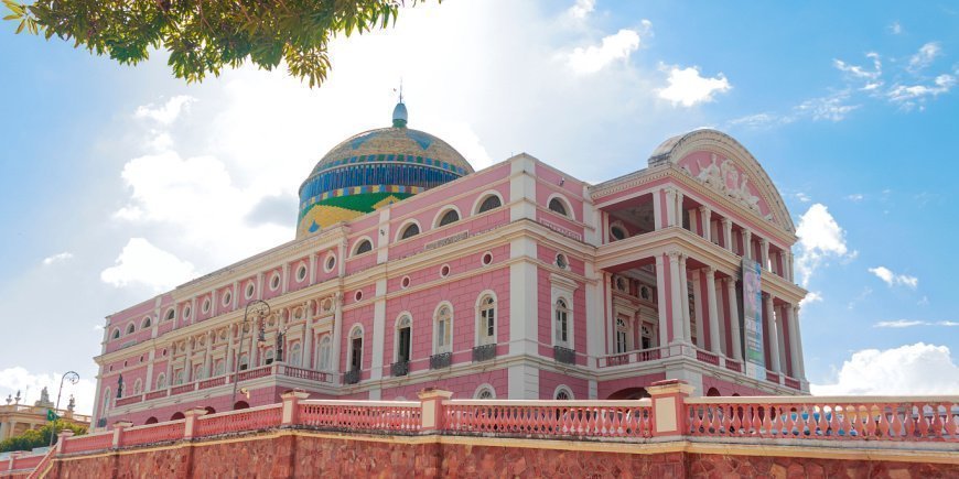 Det vakre Teatro Amazonas i Manaus i Brasil