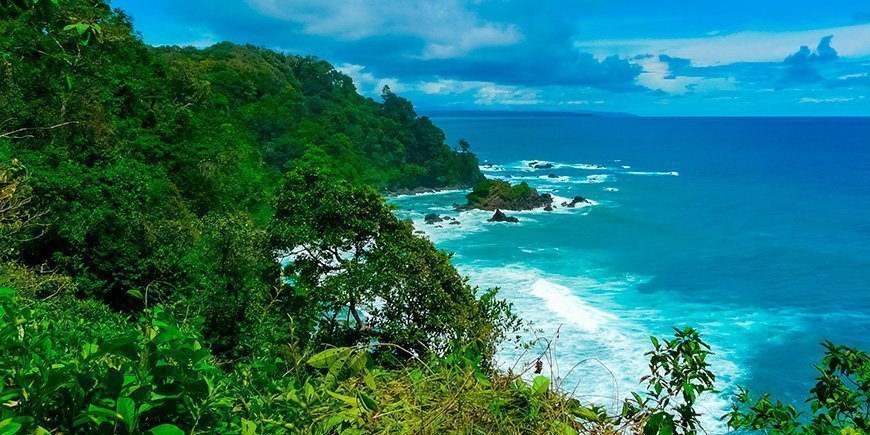 Corcovado ved Stillehavet i Costa Rica