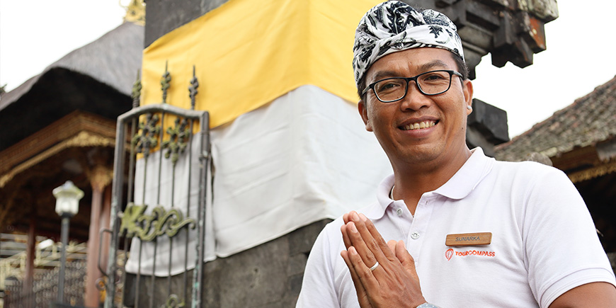 Guide på utflukt i Indonesia