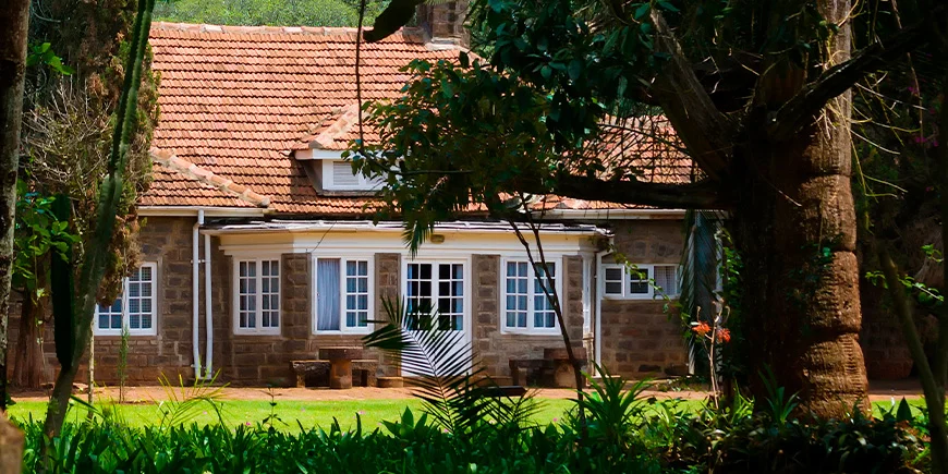 Utsikt over Karen Blixen-museet i Nairobi
