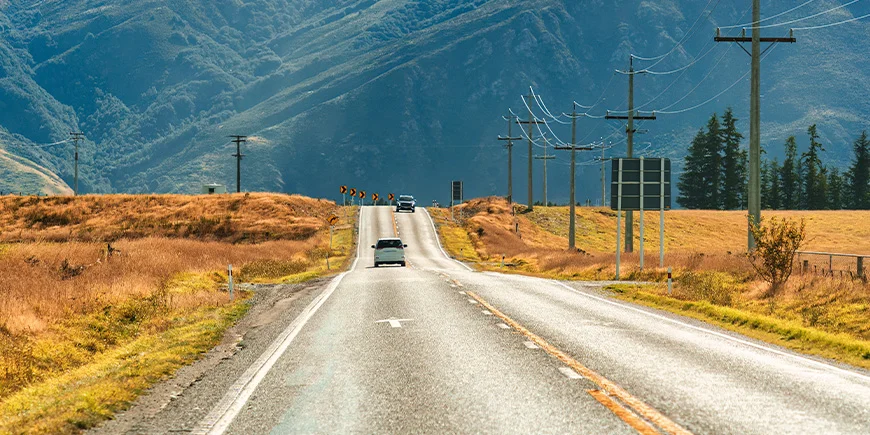 Biler som kjører på venstre side i New Zealand