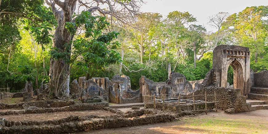 Ruiner av Gideon i Malindi, Kenya