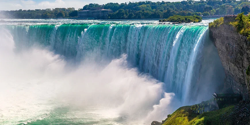 Horseshoe Falls ved Niagarafallene i Canada