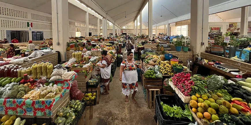 Mercado Municipal i Valladolid i Mexico