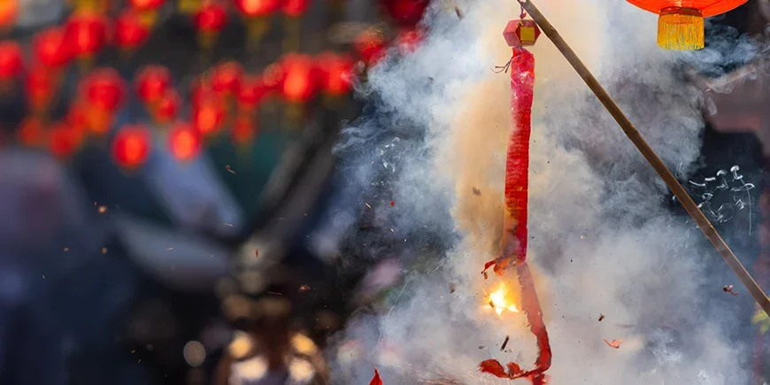 Kinesisk nyttårsfyrverkeri