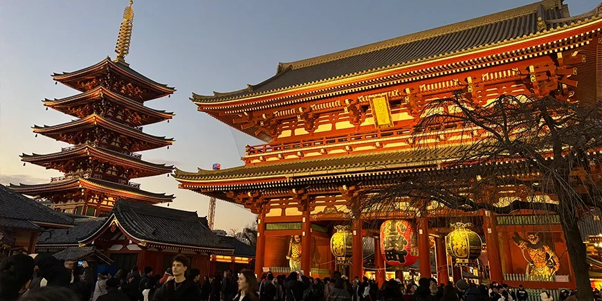 Senso-Ji i kveldslyset