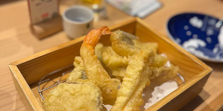Tempura slik det ser ut i Japan