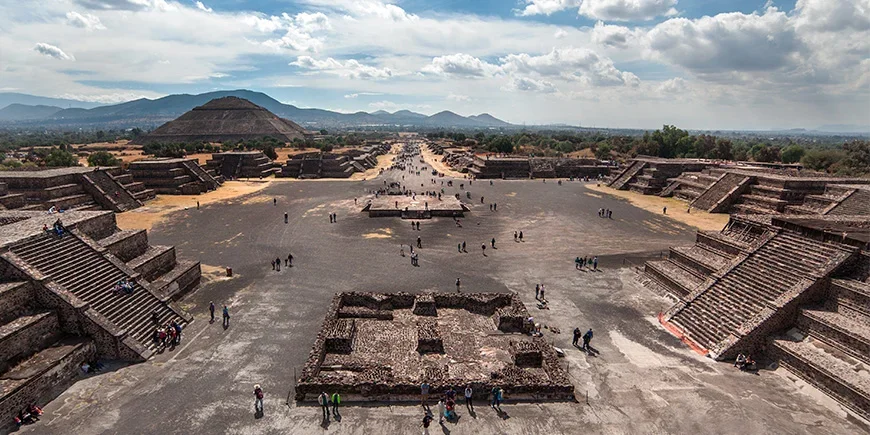 Tenochtitlán i Mexico City i Mexico
