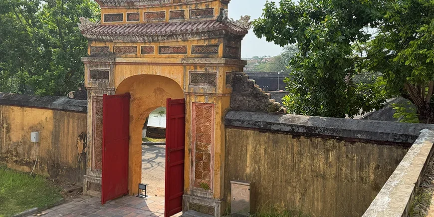 Keiserpalasset i Hué i det sentrale Vietnam
