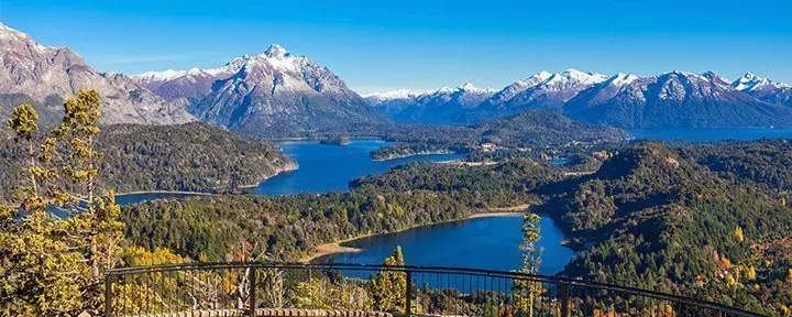 Utsiktspunktet Cerro Campanario nær Bariloche i Nahuel Huapi nasjonalpark, Patagonia i Argentina