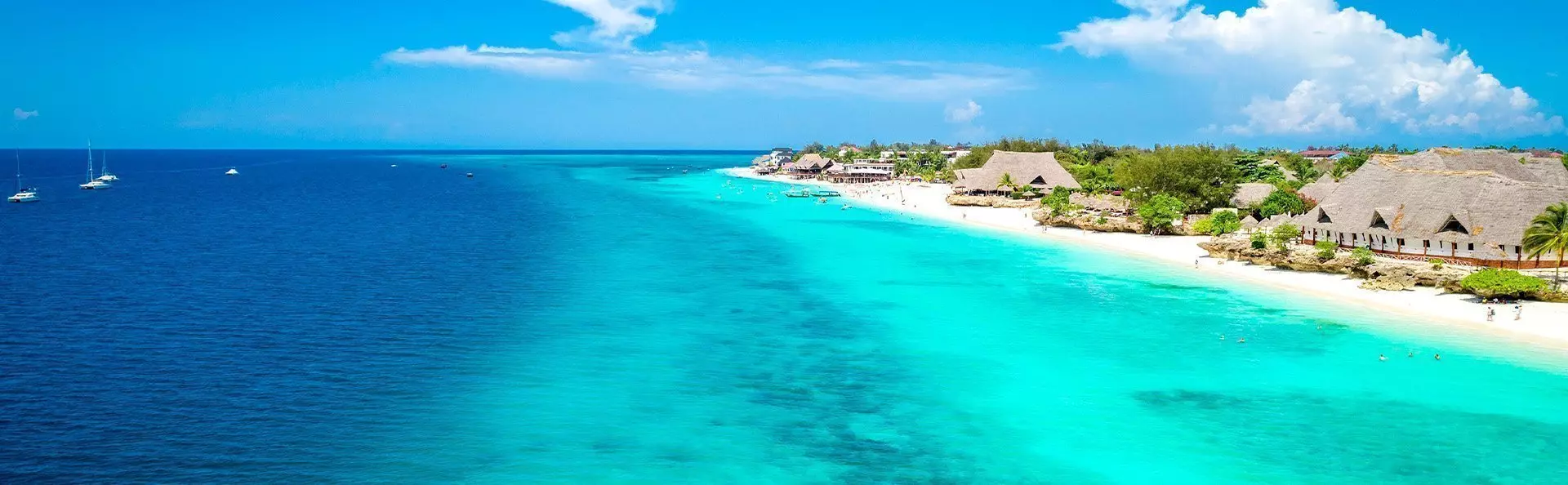 Vakker strand i Det indiske hav