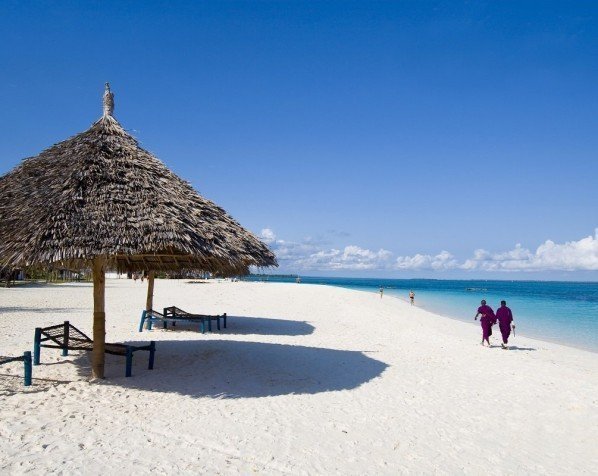 Strand på Zanzibar