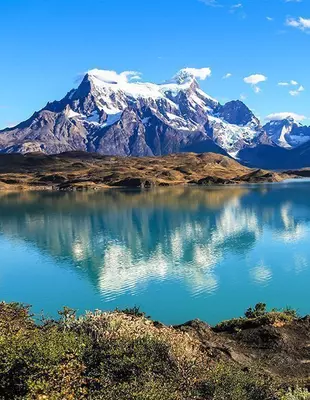 Pehoe-sjøen, Torres Del Paine, Patagonia, Chile