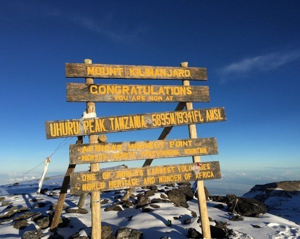 Toppen av Kilimanjaro
