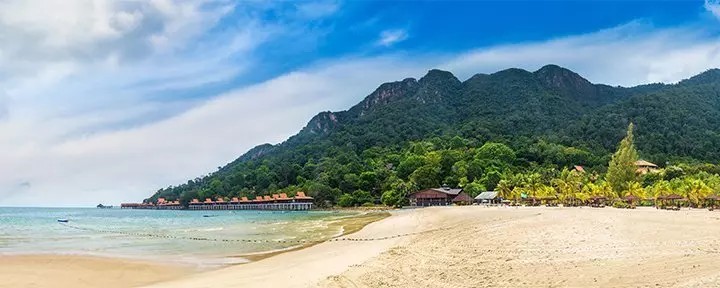 Pantai Kok Beach på øya Langkawi i Malaysia